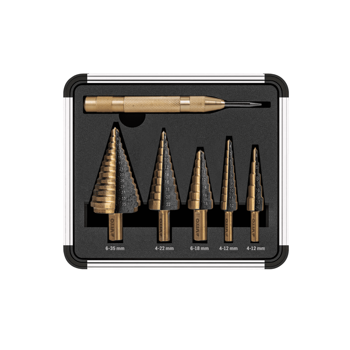 Conjunto 5 Brocas Escalonadas HSS VIBEHSS5 - Image 4