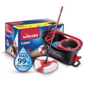 Vileda Turbo Balde c/Pedal + Esfregona Microfibras