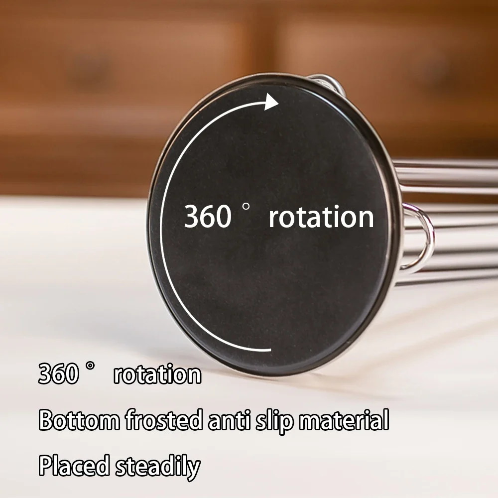 Suporte prateado rotativo para cápsulas de café – base de 360°, comporta 40 cápsulas - Image 4