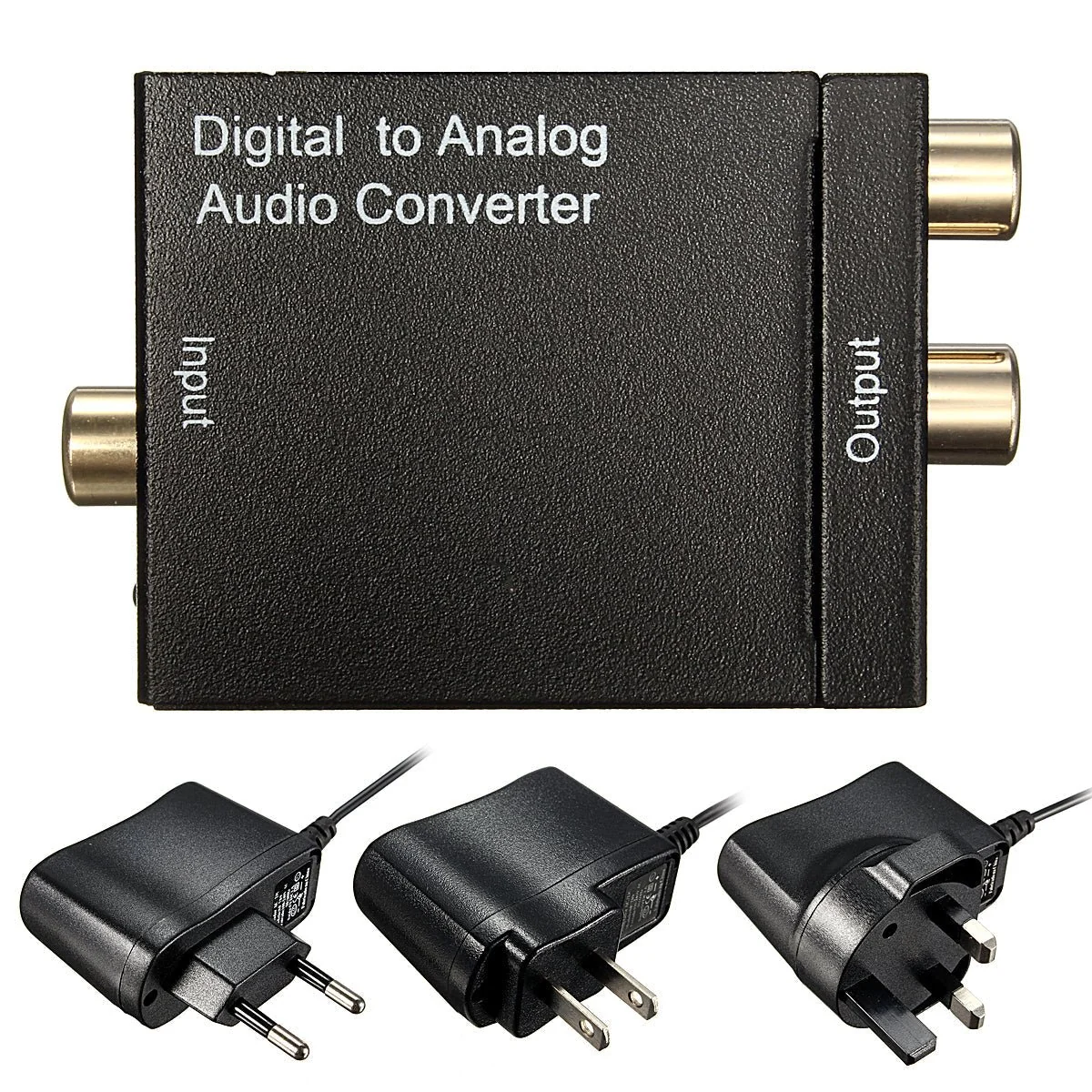 Conversor óptico digital coaxial RCA Toslink - sinal portátil para dispositivo de áudio analógico - ideal para entusiastas de home theater e sistemas de som