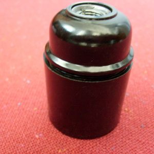 Suporte E27 Baq Liso c/Met. PT (TR1118)