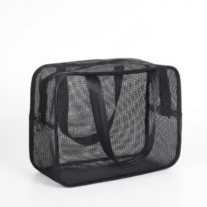 Necessaire de Malha com Fecho Duplo — Organizador de Duche, Grande Capacidade (S e M)