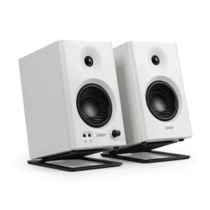 Suportes inclinados para colunas 2 unidades – Elevadores de secretária para Edifier MR4/MR3/MR3BT e Eris e3.5