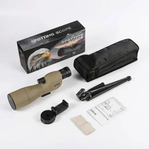 Telescópio de Observação 25–75x60 — Óptica FMC BAK4, Impermeável IPX6, Tripé e Adaptador para Telemóvel