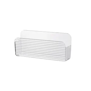 Caixa de Armazenamento Transparente Slim para Montagem na Parede — Organizador para Armário e Armário de Medicamentos