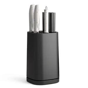 Suporte Multiusos para Facas e Utensílios com Base de Drenagem