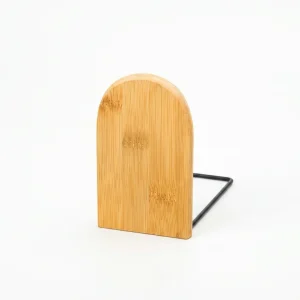 Suportes de livros de secretária em bambu natural – suporte para livros em bambu (S e L)