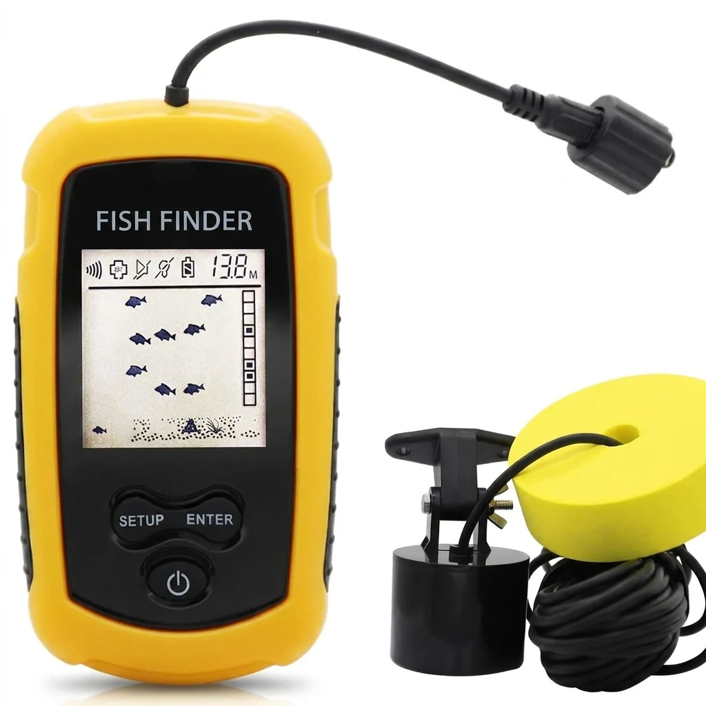 Sonda Portátil para Pesca — Profundidade de 100 m, Feixe de 45° e Alarme de Peixe - Image 2