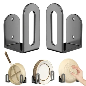 Suporte para tampas de panelas e tábuas de cortar, pack de 2 – montagem na parede e no armário