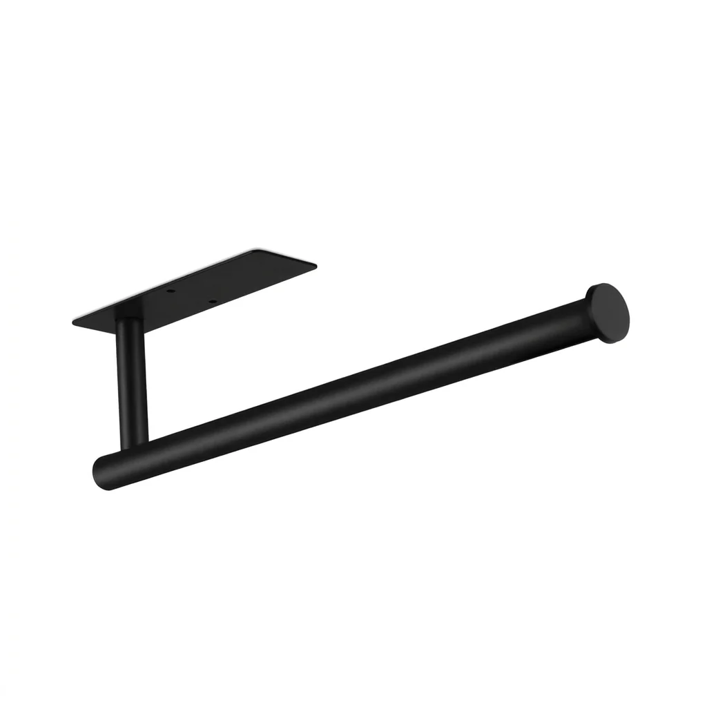 Suporte para rolo de papel de cozinha em aço inoxidável, sem perfuração – dispensador de rolos e película para instalação sob o armário - Image 3
