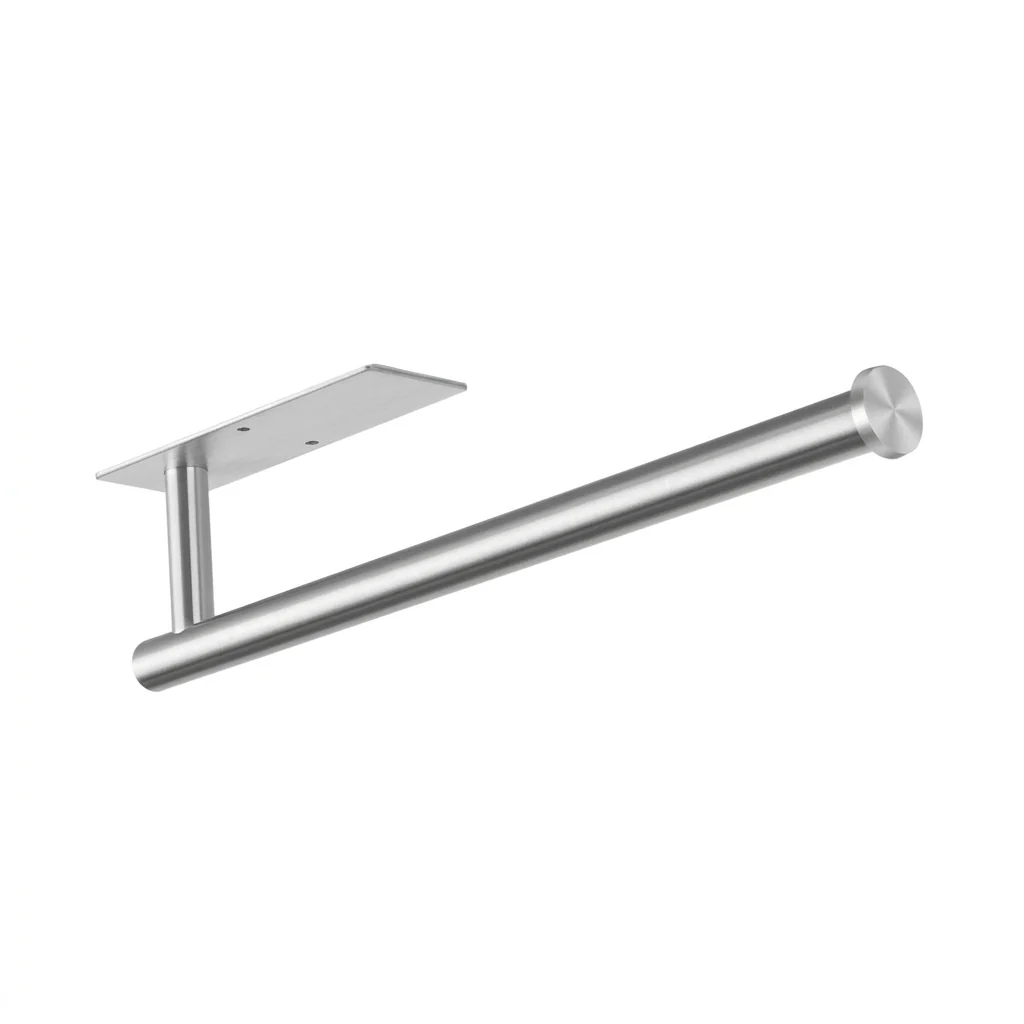 Suporte para rolo de papel de cozinha em aço inoxidável, sem perfuração – dispensador de rolos e película para instalação sob o armário - Image 4