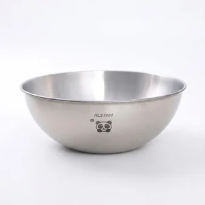 Taça de mistura e salada em aço inoxidável 304 com linhas de medição — grande capacidade