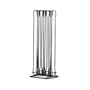 Suporte metálico para cápsulas de café com 60 cápsulas — armazenamento Nespresso de chão (preto)