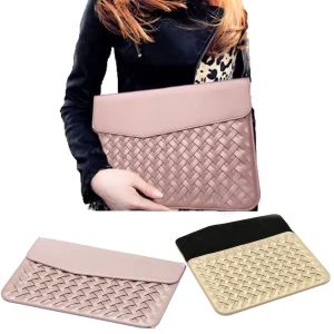 Bolsa para laptop Xiaomi Makbook - Capa de couro PU com tecelagem de 12 polegadas - Proteção elegante para o seu laptop